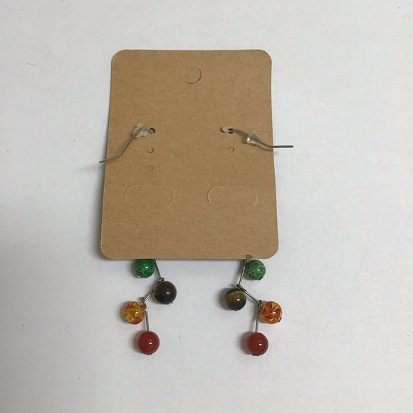 Chakra Bracelets Earrings LOT Healing Balance Lava Bead Stone for Oils Yoga Boho - Picture 5 of 9